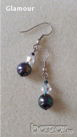 Обеци с перли, снимка 2 - Обеци - 18112350