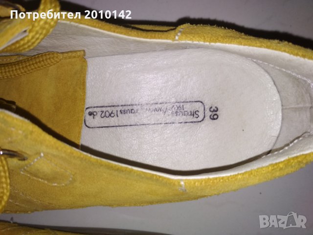 Дамски велурени обувки Strauss 39 номер, снимка 2 - Дамски ежедневни обувки - 25744385