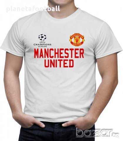 Manchester United! Фен Тениска На Манчестър Юнайтед с Ваше Име и Номер!Manchester U