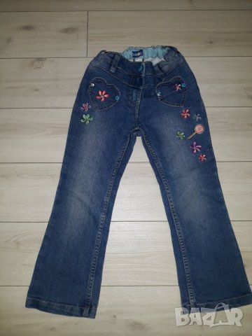 Детски сини дънки за момиче марка Lupilu , снимка 1 - Детски панталони и дънки - 23726854