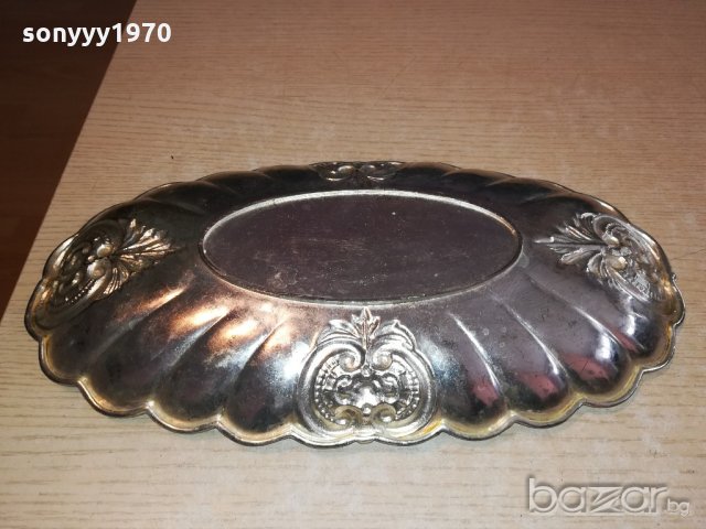 ретро колекция-поднос/чиния-внос швеицария-36х19х5см, снимка 3 - Колекции - 21118434