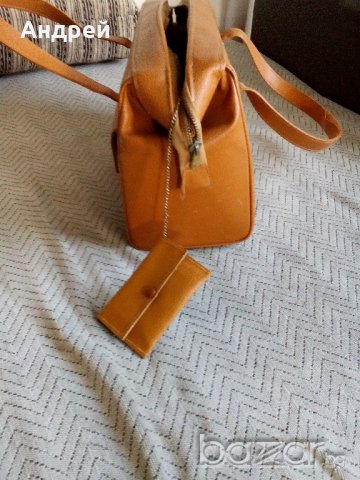 Стара кожена дамска чанта #2, снимка 6 - Антикварни и старинни предмети - 20669837