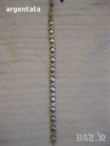 Унисекс, стабилна сребърна гривна проба 925, снимка 3 - Гривни - 25400358