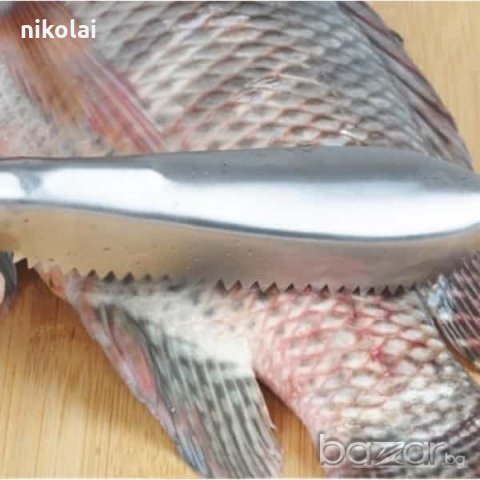 Нож за риба - за лесно премахване на люспите, снимка 3 - Прибори за хранене, готвене и сервиране - 21344299