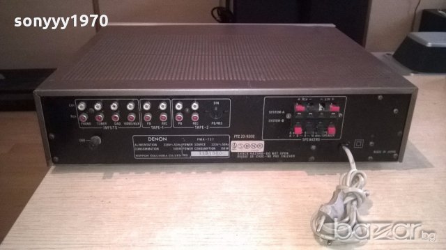 denon pma-737 pre-main amplifier-made in japan-внос франция, снимка 13 - Ресийвъри, усилватели, смесителни пултове - 19864892