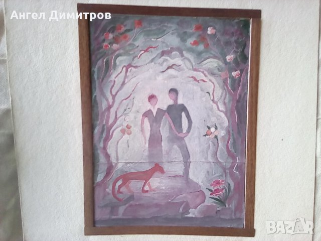 Картина акварел Георги Репнински , снимка 3 - Картини - 25442056