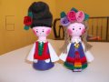 Керамични И Плетени Кукли Сувенир За Хладилник С Магнит, снимка 9