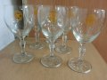 Кристални чаши за вино Балкантурист златни пясъци, снимка 1 - Антикварни и старинни предмети - 22743616