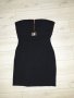 Къса дамска черна рокля бюстие марка Roberta Biagi Италианска, снимка 2