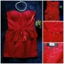 Официална червена рокля с пеплум💕👗 L р-р💕👗 ПРОМОЦИЯ 8лв.❤  код 047, снимка 4