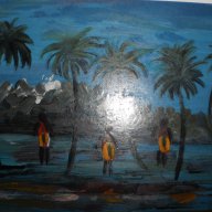 Серия картини с маслени бои от Африка-9, снимка 3 - Картини - 9662652