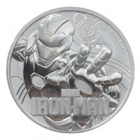 1 oz Сребро Марвел - ЖЕЛЕЗНИЯ ЧОВЕК - 2018, снимка 1 - Нумизматика и бонистика - 24917656