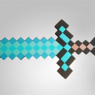 Диамантен меч Майнкрафт 60см  кирка Minecraft Маинкрафт, снимка 7 - Рисуване и оцветяване - 16446783