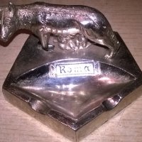 roma-ретро колекция-метален пепелник-внос швеицария, снимка 1 - Колекции - 22010948