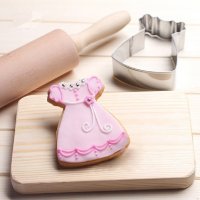 Сладка Детска рокля метална форма резец за сладки тесто бисквитки украса декор, снимка 1 - Форми - 26176273