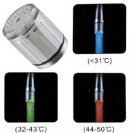 Приставка за смесител с термозависимо LED осветление (с преходник), снимка 1 - Други стоки за дома - 8896435