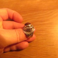 старинен мъжки сребърен пръстен с яспис  - уникален модел и невероятна красота - Внос от Щатите., снимка 1 - Пръстени - 24403329