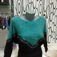 Дамска Блуза два цвята, снимка 1 - Блузи с дълъг ръкав и пуловери - 9268273
