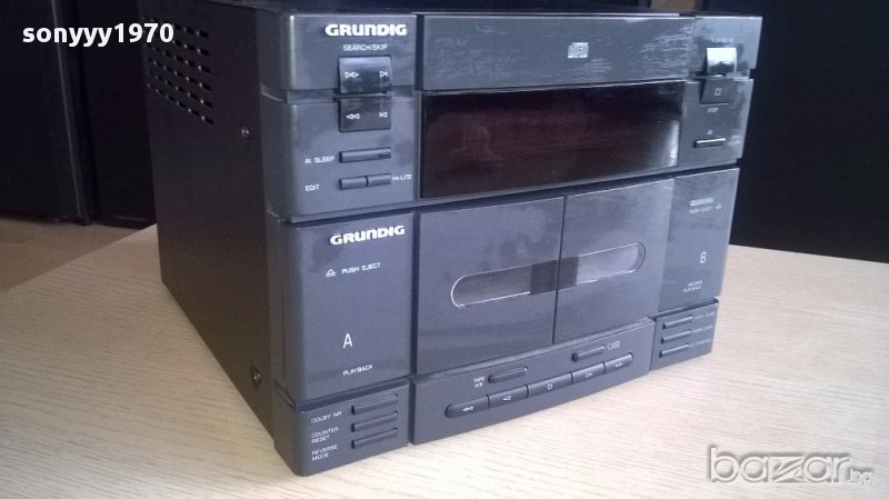 grundig m-20 cd-twin cassette deck-внос швеицария, снимка 1