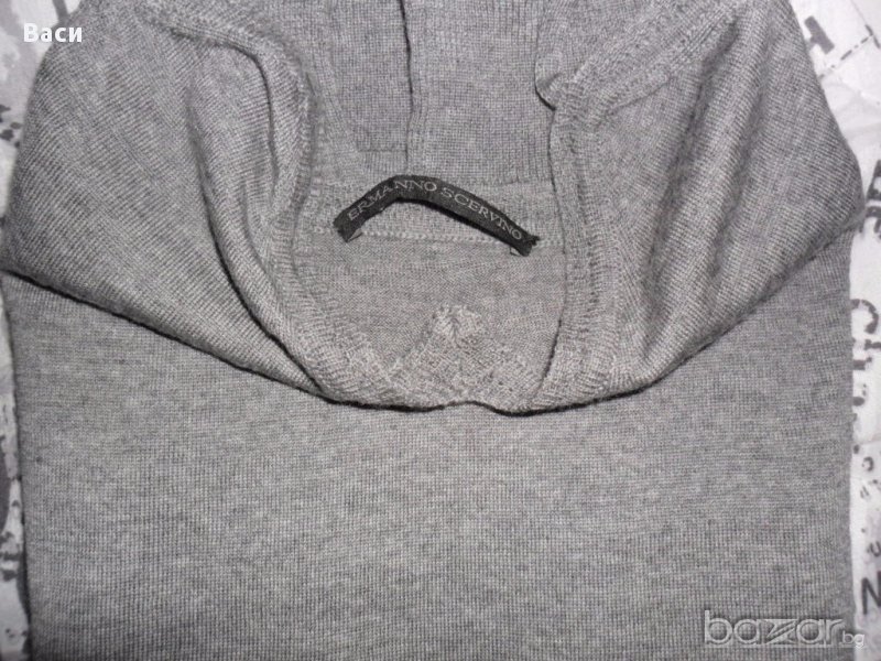 100 % Ermanno Scervino оригинален дизайнерски дамски топ 42 100 % wool + парти чанта, снимка 1