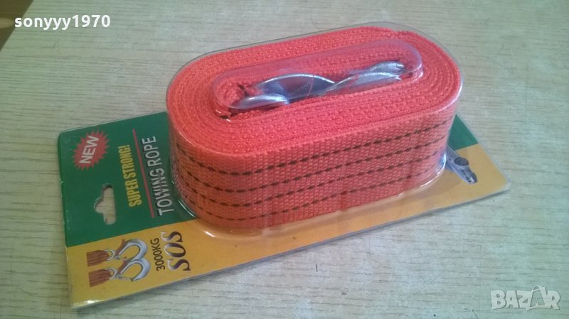 въже 3тона-за теглене с куки-ново, снимка 1