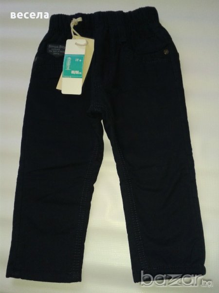 Детски термо панталони, на ластик,  тъмно син цвят, снимка 1