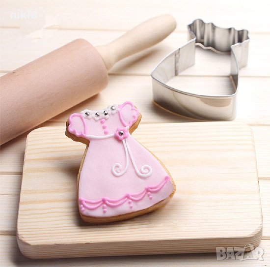Сладка Детска рокля метална форма резец за сладки тесто бисквитки украса декор, снимка 1