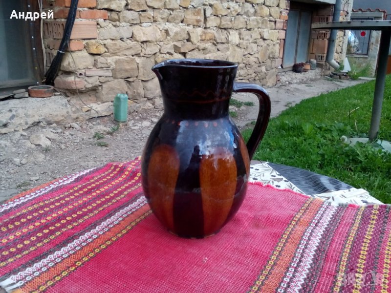 Старинна керамична кана #2, снимка 1