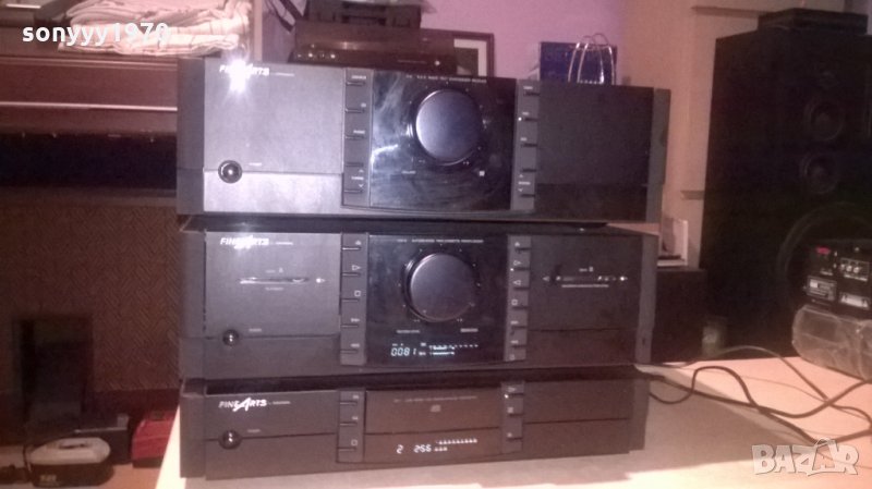 fine arts by grundig-receiver+deck+cd-внос швеицария, снимка 1