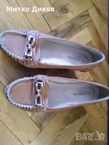 Женски обувки висок ток Cabin №38 естествена кожа