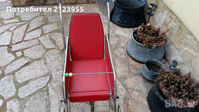 Стара детска количка, снимка 4 - Антикварни и старинни предмети - 24352194