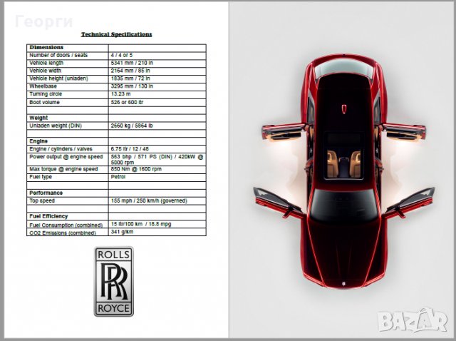 Колекционерски прес кит брошура списание книга Rolls-Royce Cullinan, снимка 7 - Списания и комикси - 21770075