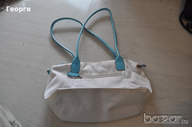 Нова чанта бяло и синьо