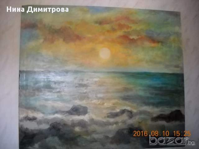 Картина "Морски Изгрев", снимка 1 - Картини - 15476624