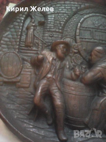 Картина медна  9781  стара , снимка 6 - Колекции - 25671179