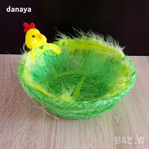 Панер за великденски яйца с пиленце 17см декорация украса за Великден, снимка 3 - Декорация за дома - 24564882