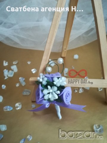 Сватбена бутониера за ревер Джулия