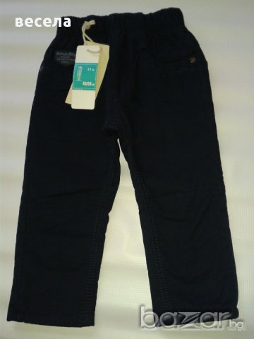 Детски термо панталони, на ластик,  тъмно син цвят, снимка 1 - Детски панталони и дънки - 9513641