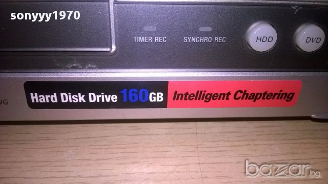 Sony rdr/hdd/dvd/hdd 160gb-за ремонт-внос швеицария, снимка 10 - Ресийвъри, усилватели, смесителни пултове - 16809560