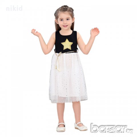 детска рокля туту със звездички , снимка 2 - Детски рокли и поли - 15700003