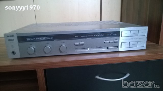 ★ █▬█ 0 ▀█▀ ★ philips f4234/00-stereo amplifier-230w-made in belgium-внос швеицария, снимка 6 - Ресийвъри, усилватели, смесителни пултове - 8939103