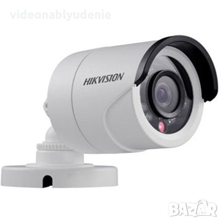 4в1 Водонепромокаема Камера HD-TVI/AHD/HD-CVI/CVBS Hikvision DS-2CE16C0T-IRРF 2.8мм 720p 1mp, снимка 1 - HD камери - 24200544