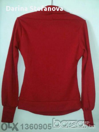 Нова блуза в актуално червено, снимка 2 - Блузи с дълъг ръкав и пуловери - 11819339