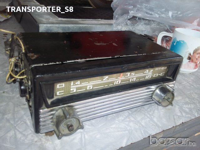 Ретро радио касетофон АТ-64 / 1964г. за Москвич модел408 , снимка 2 - Аксесоари и консумативи - 15874127