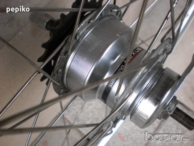 Продавам колела внос от Германия Оригинална Японска задна главина SHIMANO NEXUS INTER 4 с вътрешни с, снимка 10 - Части за велосипеди - 18717432