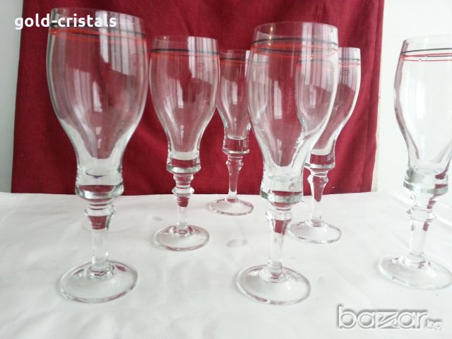  чаши за вино калиево кристално стъкло , снимка 6 - Антикварни и старинни предмети - 20616767