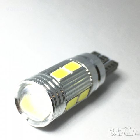 T10 LED CANBUS габарити Т10 ЛЕД крушки автомобилни 5630 10 SMD бели, снимка 1 - Аксесоари и консумативи - 22993860
