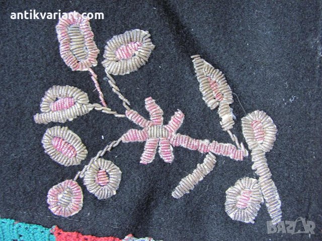 19 век Дамска Носия фолк арт златна сърма, снимка 8 - Други ценни предмети - 24603452