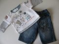 Нови модерни дънки Gap и блузка, снимка 1