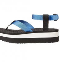 Намалени на 50лв - TEVA Flatform French Blue Platform Sandals - нови сандали, снимка 6 - Сандали - 21988728